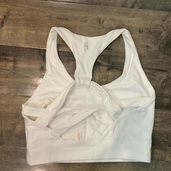 Free People Movement Longline Bra- white Small - Picture 1 of 5